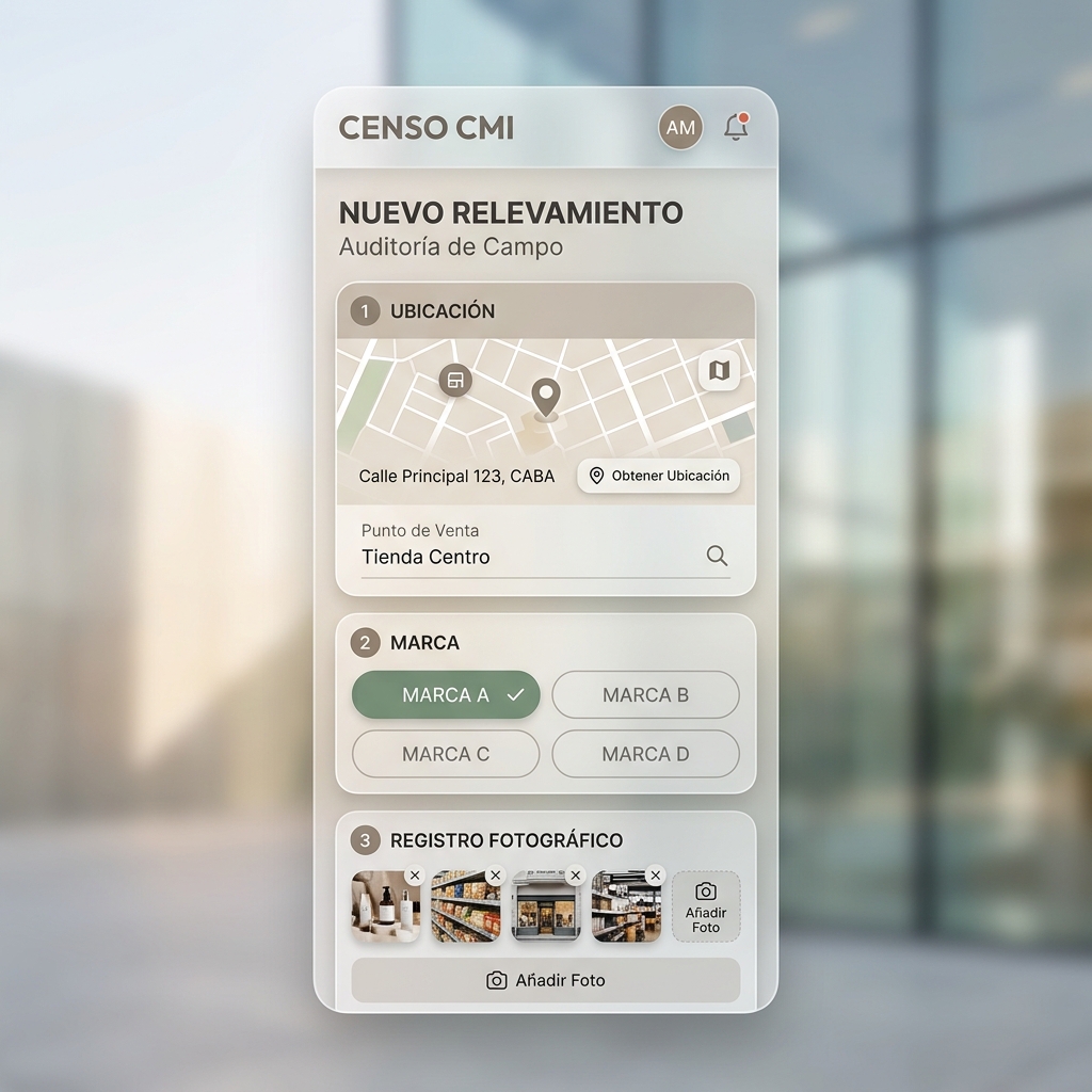 Caso Censo CMI app móvil serverless para auditoría
